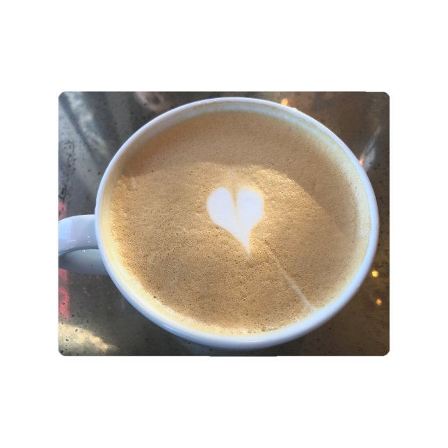 For the Love of Coffee metal wall art (Front)