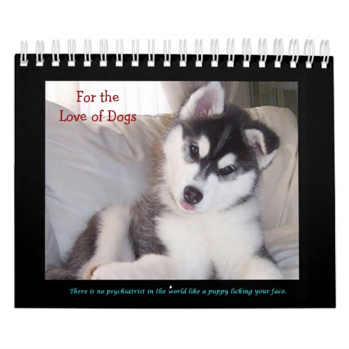 For the Love of Dogs Calendar