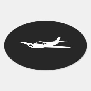 For the love of flying airplane stickers