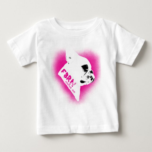 For the Love of Frenchies - Rescue Me Baby T-Shirt (Front)