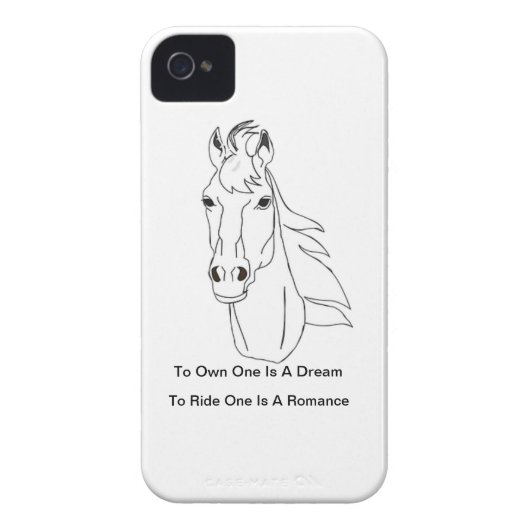 For The Love Of Horses Case-Mate iPhone Case (Back)