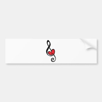 For The Love Of Music Bumper Sticker by Letter_Art at Zazzle