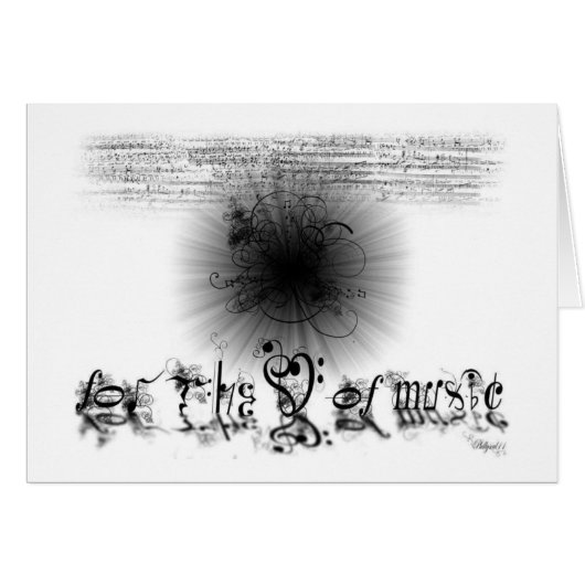 For the Love of Music Cards (Front Horizontal)