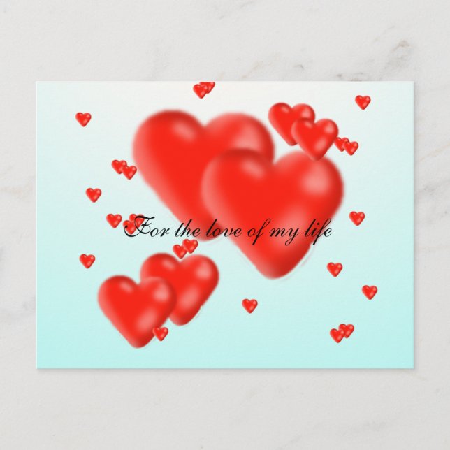 For the love of my life postcard (Front)