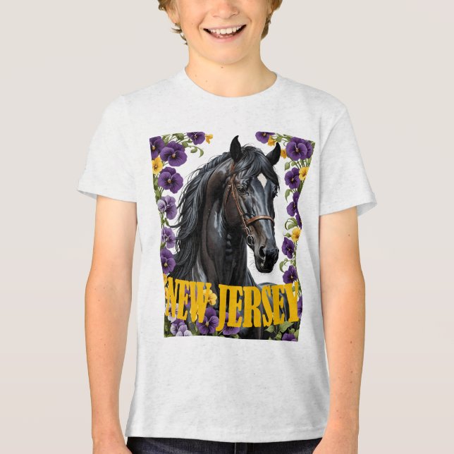 For The Love Of New Jersey Tri-Blend Shirt (Front)