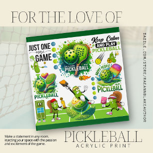 For the Love of Pickleball Acrylic Wall Art