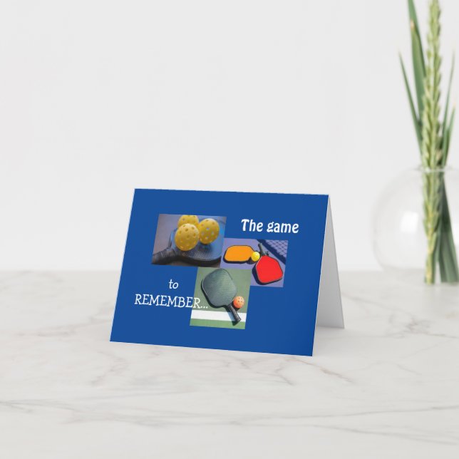 For the Love of Pickleball Folded Greeting Card (Front)
