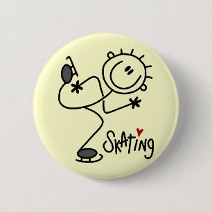 For the Love of Skating Tshirts and Gifts Pinback Button