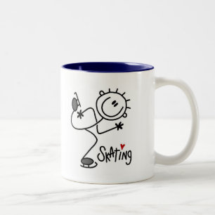 For the Love of Skating Tshirts and Gifts Two-Tone Coffee Mug