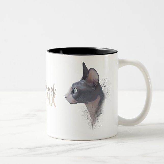For the love of SPHYNX Two-Tone Coffee Mug (Right)