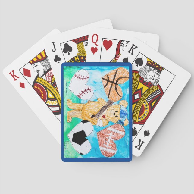 For the Love of Sports - Kids Art for CHOC Poker Cards (Back)