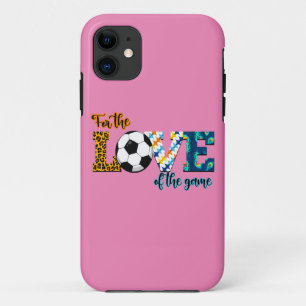 For The Love Of The Game Soccer Mom Leopard iPhone 11 Case