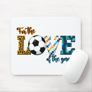 For The Love Of The Game Soccer Mom Leopard Mouse Pad
