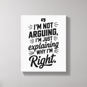 For the Master of Logic! Witty Canvas Print