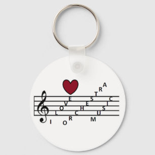 For the orchistra music lover keychain