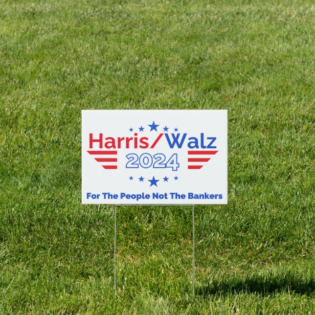 For The People Harris Walz Election 2024 Sign (Insitu)