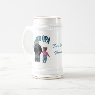 For the proud Grandpa motif with granddaughter Bie Beer Stein
