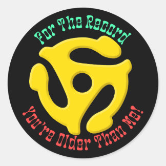 FOR THE RECORD by Jeff Willis Art Classic Round Sticker