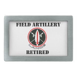 for the RETIRED LANCE MISSILE CREWMEMBER Rectangular Belt Buckle