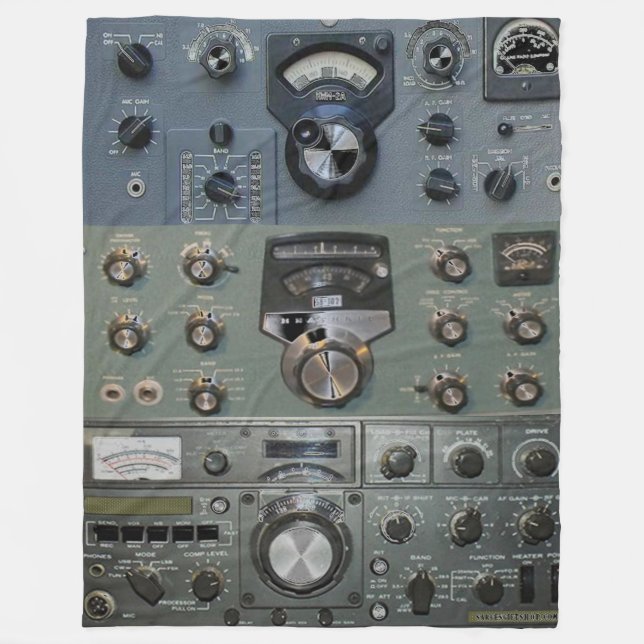 FOR THE SW or HAM OPERATOR THAT HAS EVERYTHING Fleece Blanket (Front)