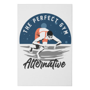 For The Swimmer - The Perfect Gym Alternative Faux Canvas Print