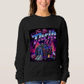 For the Thrift of It Retro Thrift Shopping Graphic Sweatshirt