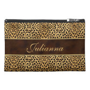 For The Traveler Cheetah Print And Stiletto Travel Accessory Bag at Zazzle