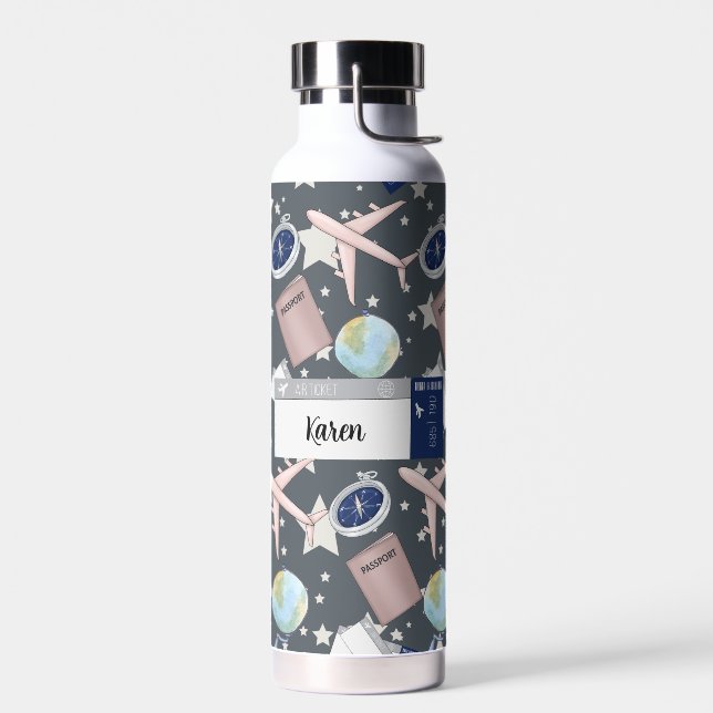For The Traveler Water Bottle (Left)