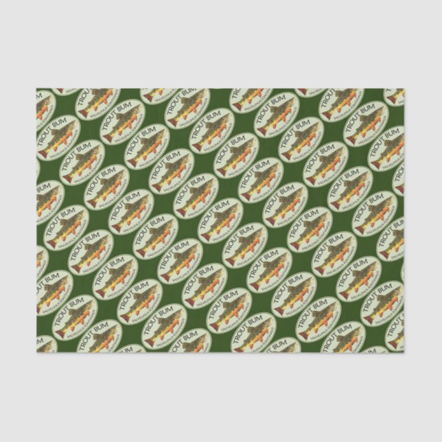 For the Trout Bum Tissue Paper (Front)