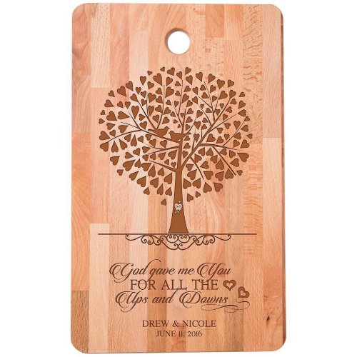 For the Ups and Downs Bamboo Cutting Board