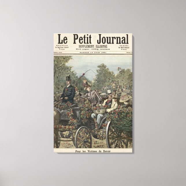 For the Victims of Duty Canvas Print (Front)