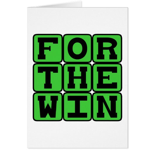 For The Win, FTW Internet Meme Cards (Front)