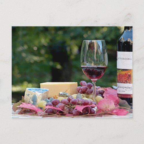 For the wine drinker postcard