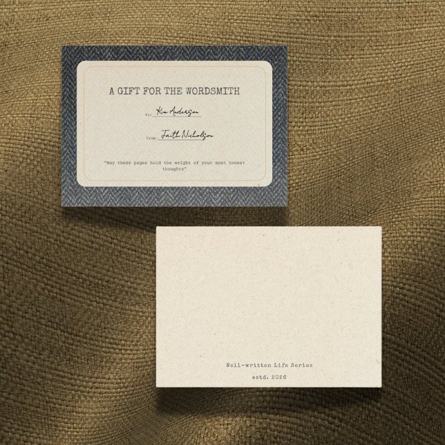 For the Wordsmith Graduation Gift Insert Note Card (Creator Uploaded)
