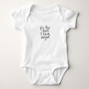 For This Child I Have Prayed Baby Bodysuit