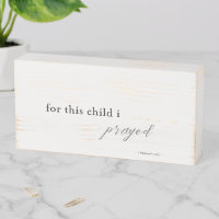 For this child I prayed | Farmhouse style sign
