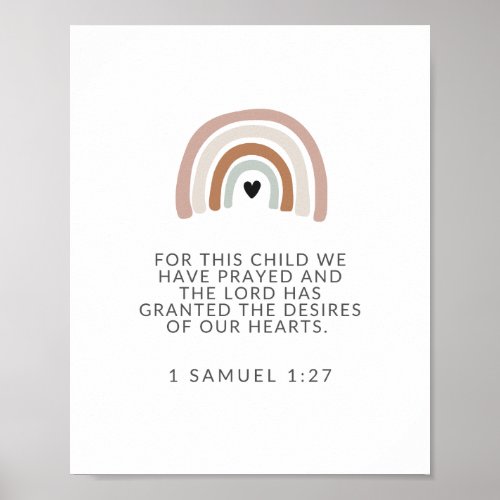 For This Child We Have Prayed 1 Samuel 1 27 Sign