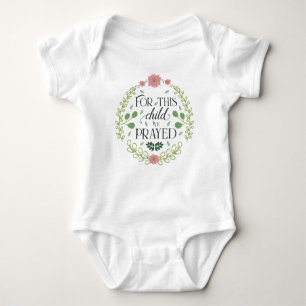 For This Child We Have Prayed Baby Bodysuit