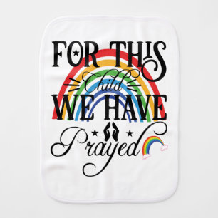 For This Child We Have Prayed Baby Burp Cloth
