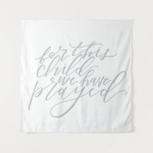 for this child we have prayed tapestry