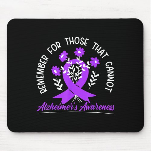 For Those Cannot Flower Ribbon Alzheimerheimer Awa Mouse Pad