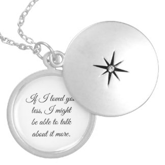 For those of deep feeling expressing love locket necklace