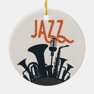 For those who like jazz. ceramic ornament