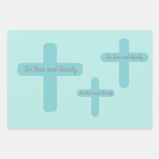 For time and eternity wrapping paper sheets