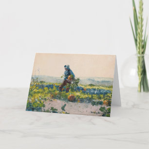 For to Be a Farmer’s Boy Winslow Homer Card