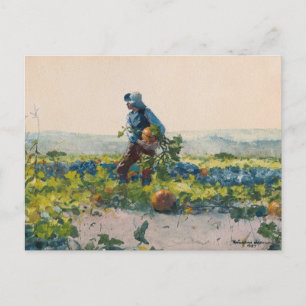For to Be a Farmer’s Boy   Winslow Homer Postcard