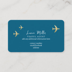 ...for Travel Agents a Blue Business Card