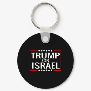 For Trump 2020 Hebrew Rally Sign-jewish Israel  Keychain