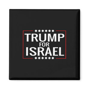 For Trump 2020 Hebrew Rally Sign-jewish Israel  Magnet