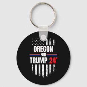 For Trump 2024 American Flag Keychain